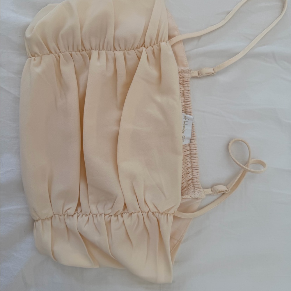 House of Harlow 1960 Cream Crop Top